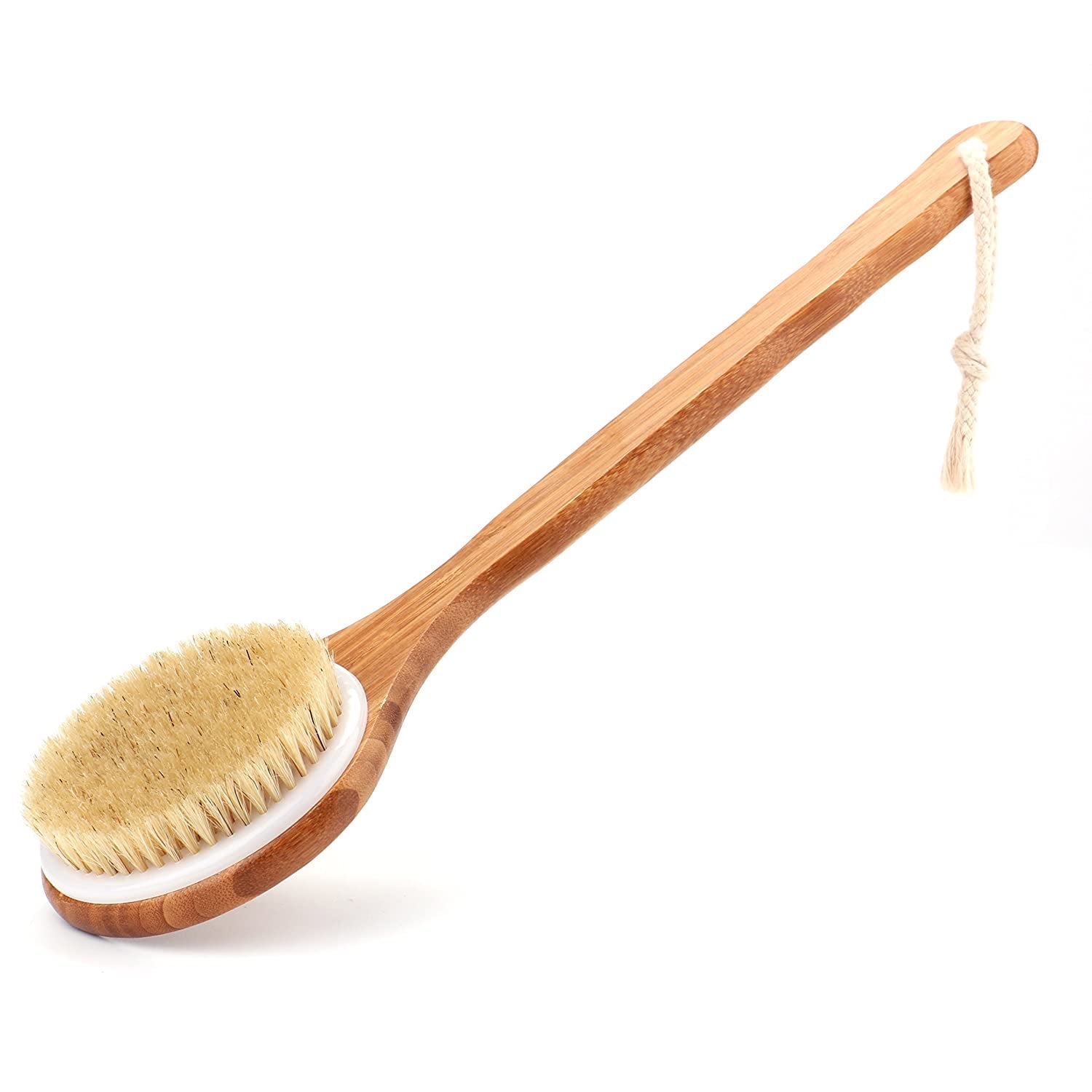 6700 Body Brush Dry Brushing Back Scrubber Shower Bath Brush Bamboo Long Handle Natural Bristles exfoliating Massage Improve Blood Circulation Cellulite DeoDap 6700 Body Brush Dry Brushing Back Scrubber Shower Bath Brush Bamboo Long Handle Natural Bristles exfoliating Massage Improve Blood Circulation Cellulite DeoDap